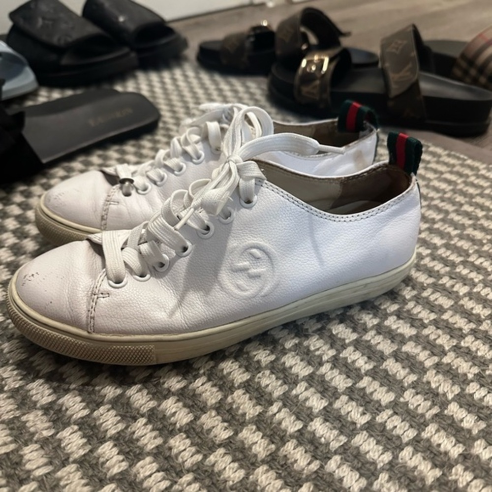 Gucci White Leather womens Sneakers